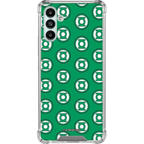 DC Comics Green Lantern Logo Pattern Galaxy A13 5G Clear Case
