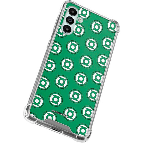 DC Comics Green Lantern Logo Pattern Galaxy A13 5G Clear Case