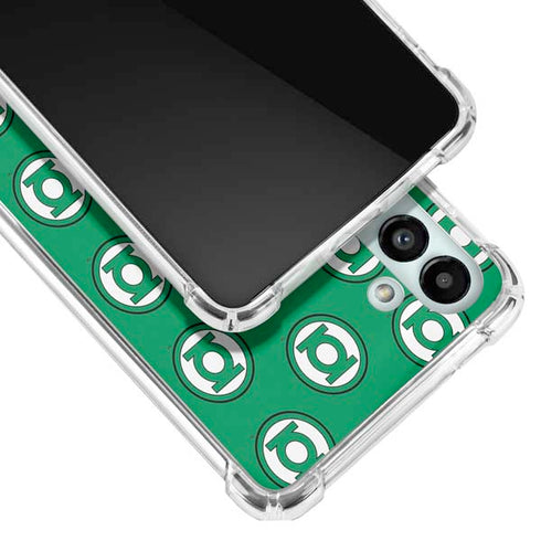 DC Comics Green Lantern Logo Pattern Galaxy A13 5G Clear Case