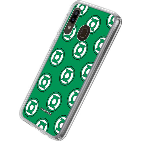 DC Comics Green Lantern Logo Pattern Galaxy A20 Clear Case
