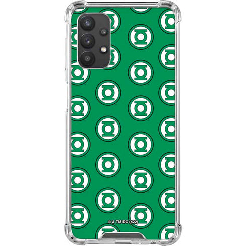 DC Comics Green Lantern Logo Pattern Galaxy A32 5G Clear Case