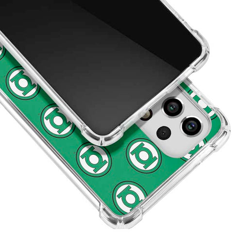 DC Comics Green Lantern Logo Pattern Galaxy A33 5G Clear Case
