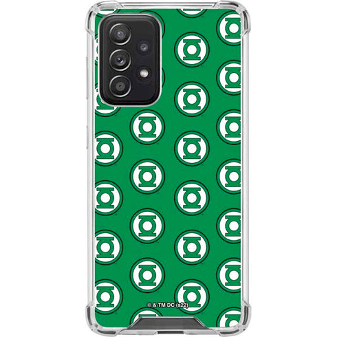 DC Comics Green Lantern Logo Pattern Galaxy A52 5G Clear Case
