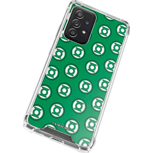 DC Comics Green Lantern Logo Pattern Galaxy A52 5G Clear Case