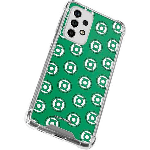 DC Comics Green Lantern Logo Pattern Galaxy A53 5G Clear Case