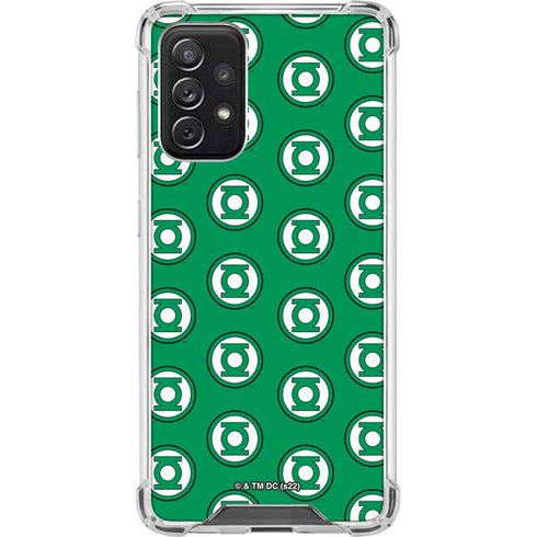 DC Comics Green Lantern Logo Pattern Galaxy A72 5G Clear Case