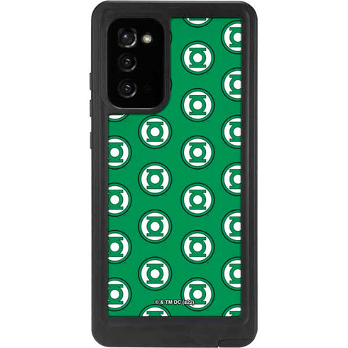 DC Comics Green Lantern Logo Pattern Galaxy Note20 5G Waterproof Case