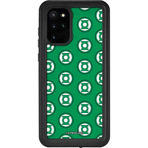 DC Comics Green Lantern Logo Pattern Galaxy S20 Plus Waterproof Case