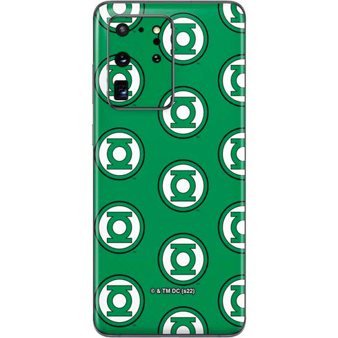 DC Comics Green Lantern Logo Pattern Galaxy S20 Ultra 5G Skin