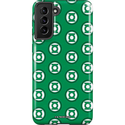 DC Comics Green Lantern Logo Pattern Galaxy S21 Plus 5G Pro Case