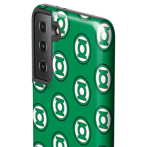DC Comics Green Lantern Logo Pattern Galaxy S21 Plus 5G Pro Case