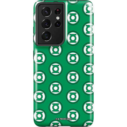 DC Comics Green Lantern Logo Pattern Galaxy S21 Ultra 5G Pro Case