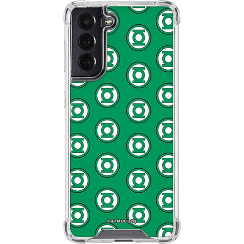 DC Comics Green Lantern Logo Pattern Galaxy S22 Clear Case