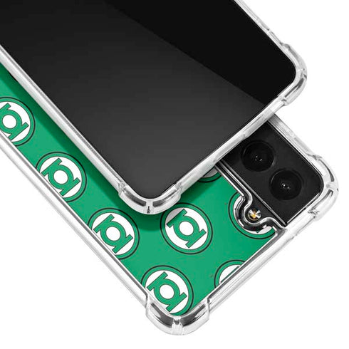 DC Comics Green Lantern Logo Pattern Galaxy S22 Clear Case