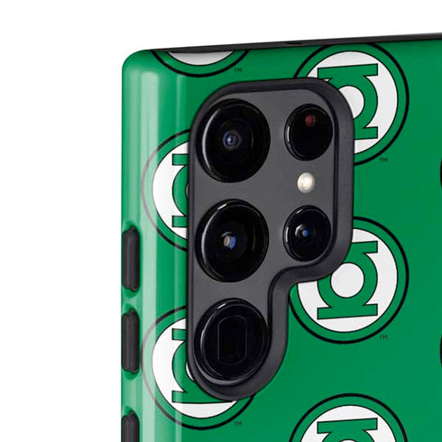 DC Comics Green Lantern Logo Pattern Galaxy S22 Ultra Pro Case