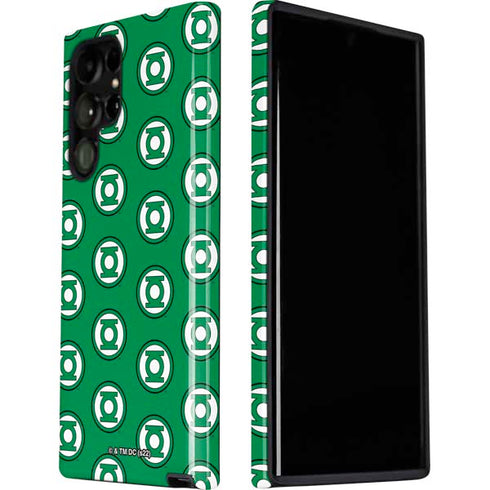 DC Comics Green Lantern Logo Pattern Galaxy S22 Ultra Pro Case
