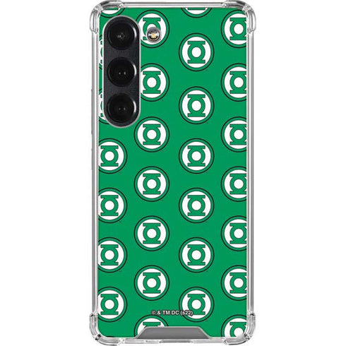 DC Comics Green Lantern Logo Pattern Galaxy S23 Clear Case