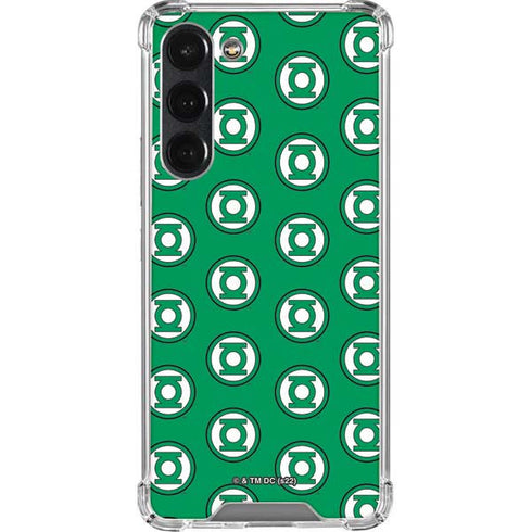 DC Comics Green Lantern Logo Pattern Galaxy S23 Plus Clear Case