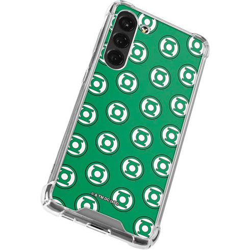 DC Comics Green Lantern Logo Pattern Galaxy S23 Plus Clear Case
