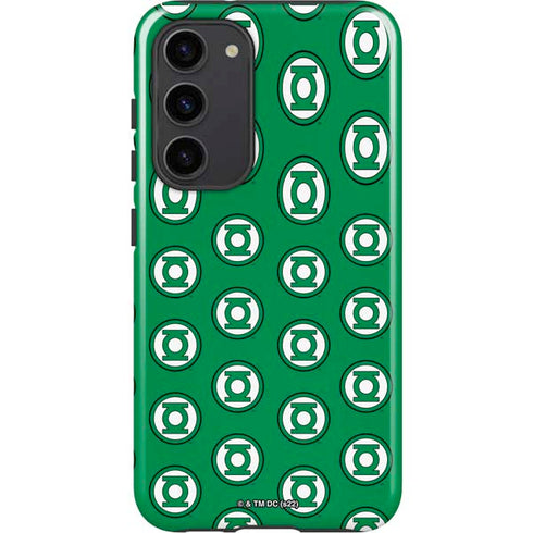 DC Comics Green Lantern Logo Pattern Galaxy S23 Plus Pro Case
