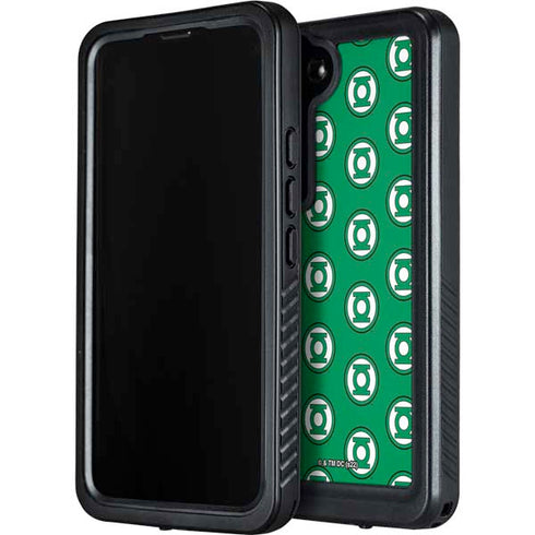 DC Comics Green Lantern Logo Pattern Galaxy S23 Plus Waterproof Case