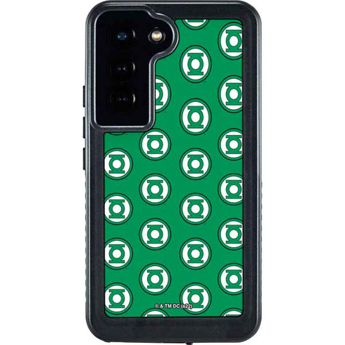DC Comics Green Lantern Logo Pattern Galaxy S23 Waterproof Case