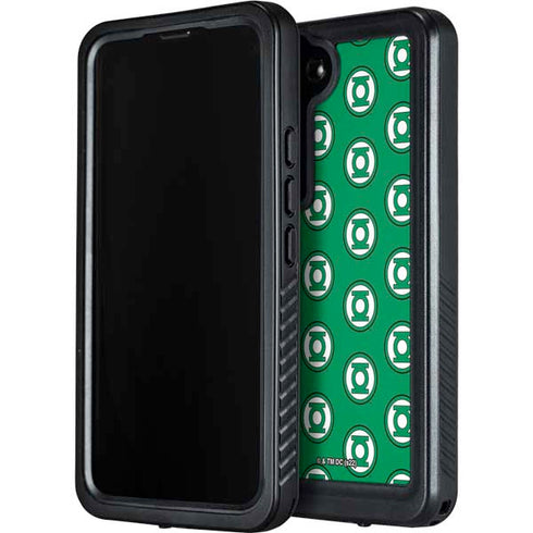 DC Comics Green Lantern Logo Pattern Galaxy S23 Waterproof Case