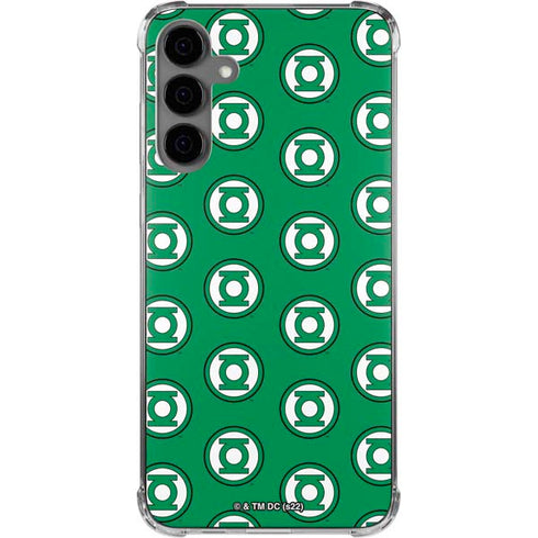 DC Comics Green Lantern Logo Pattern Galaxy S24 Plus Clear Case