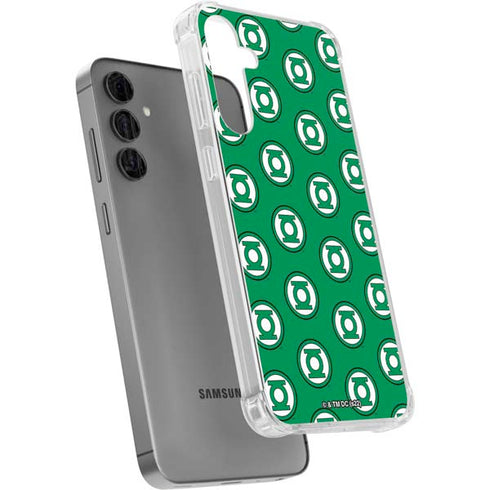 DC Comics Green Lantern Logo Pattern Galaxy S24 Plus Clear Case
