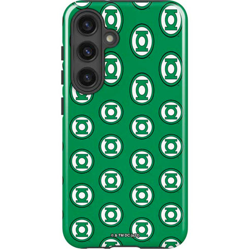 DC Comics Green Lantern Logo Pattern Galaxy S24 Plus Impact Case
