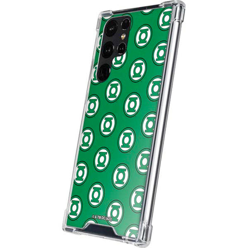 DC Comics Green Lantern Logo Pattern Galaxy S24 Ultra Clear Case