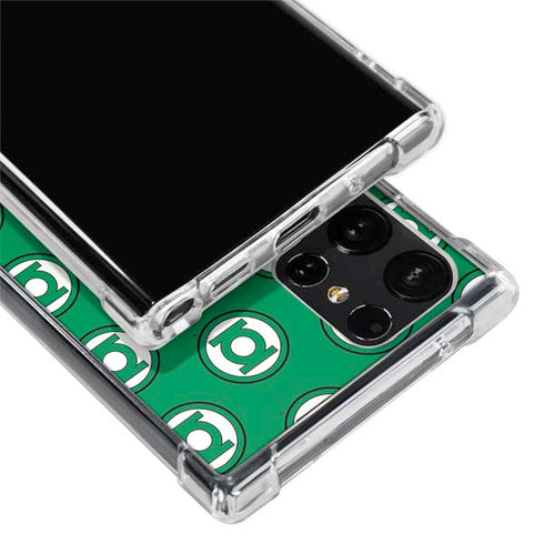 DC Comics Green Lantern Logo Pattern Galaxy S24 Ultra Clear Case