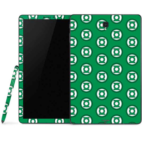 DC Comics Green Lantern Logo Pattern Samsung Galaxy Tab Skin