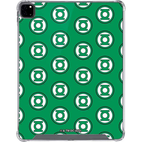 DC Comics Green Lantern Logo Pattern iPad Pro 12.9in (2020) Clear Case