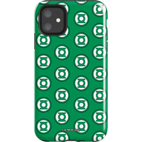 DC Comics Green Lantern Logo Pattern iPhone 11 Impact Case