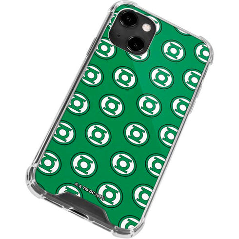 DC Comics Green Lantern Logo Pattern iPhone 13 Clear Case