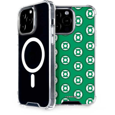 DC Comics Green Lantern Logo Pattern iPhone 13 Pro Max MagSafe Case