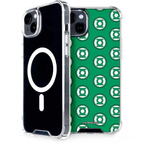 DC Comics Green Lantern Logo Pattern iPhone 15 MagSafe Case