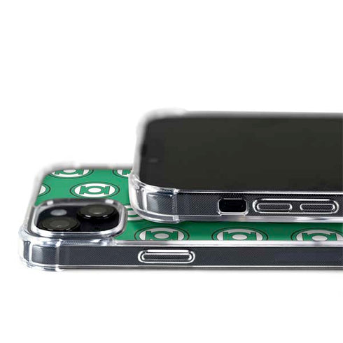 DC Comics Green Lantern Logo Pattern iPhone 15 Plus MagSafe Case