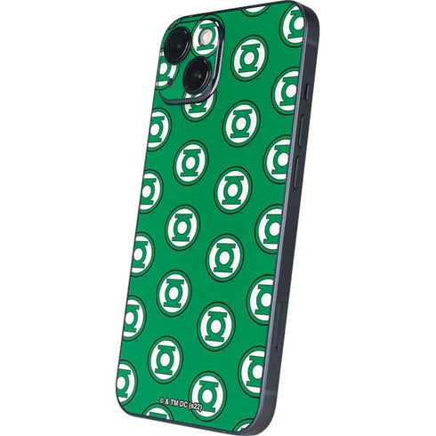 DC Comics Green Lantern Logo Pattern iPhone 15 Plus Skin