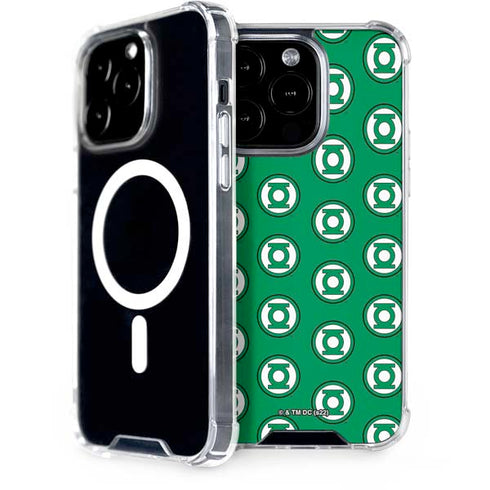 DC Comics Green Lantern Logo Pattern iPhone 14 Pro MagSafe Case