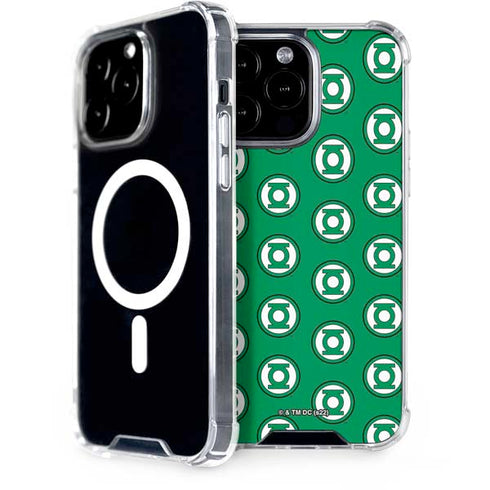 DC Comics Green Lantern Logo Pattern iPhone 14 Pro Max MagSafe Case