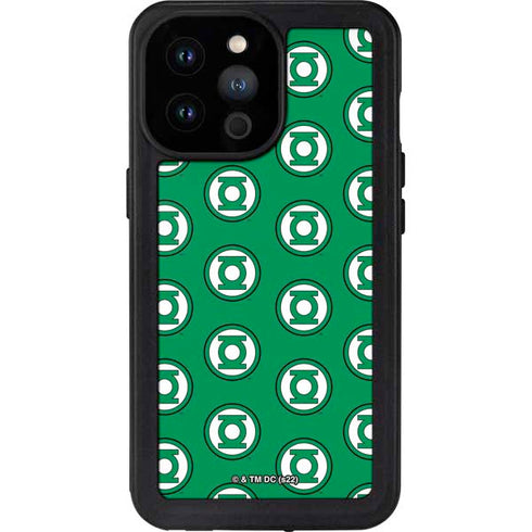 DC Comics Green Lantern Logo Pattern iPhone 14 Pro Max Waterproof Case