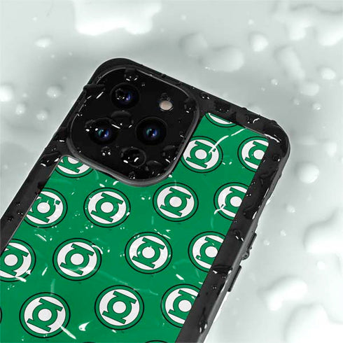DC Comics Green Lantern Logo Pattern iPhone 14 Pro Max Waterproof Case