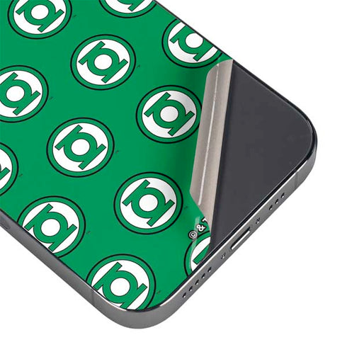 DC Comics Green Lantern Logo Pattern iPhone 14 Pro Skin