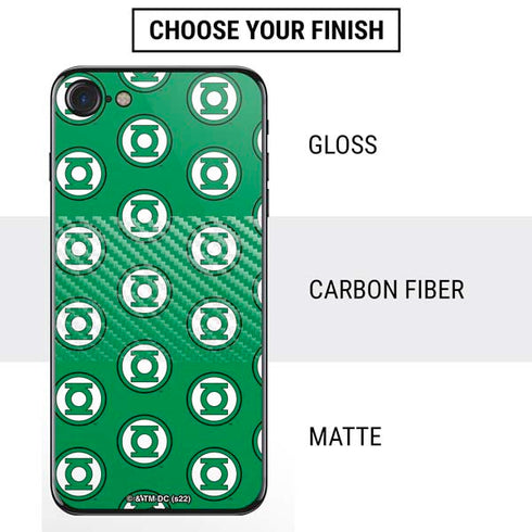 DC Comics Green Lantern Logo Pattern iPhone SE (2nd & 3rd Gen) Skin
