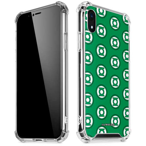 DC Comics Green Lantern Logo Pattern iPhone XR Clear Case