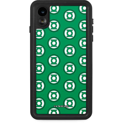 DC Comics Green Lantern Logo Pattern iPhone XR Waterproof Case