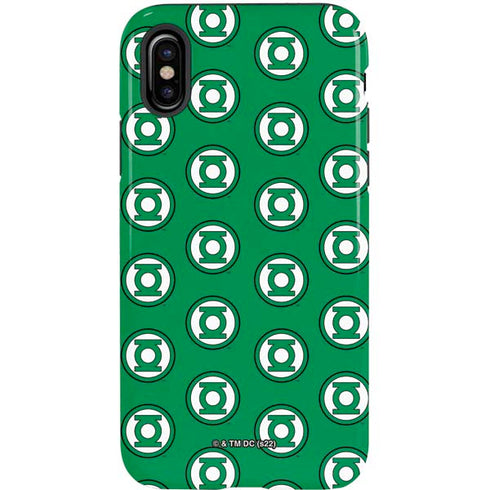 DC Comics Green Lantern Logo Pattern iPhone XS Pro Case