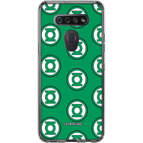 DC Comics Green Lantern Logo Pattern LG K51/Q51 Clear Case